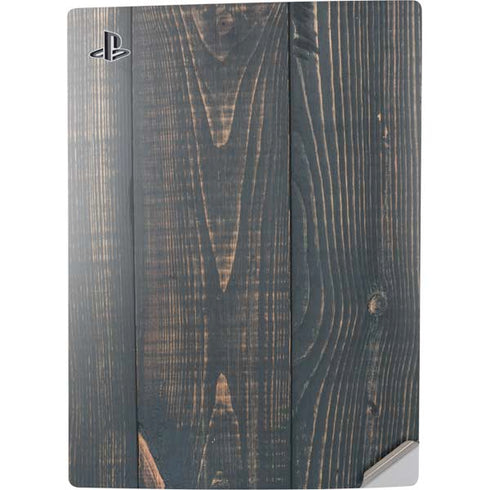 Black Painted Wood PS5 Digital Edition Console Skin